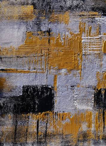 Leaf Original Grey Contemporary Abstract Canvas Artwork 1EAQD